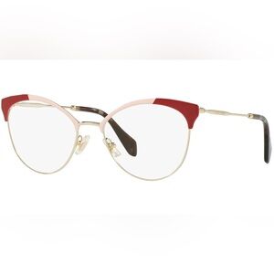 Miu Miu Eye Glasses Frame VMU 50P USP1O1, 54 * 18, red/pink frame Made In Italy